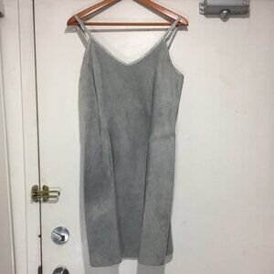 VINTAGE DANIER SUEDE LEATHER MIDI DRESSES SIZE M